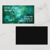 ダイビングのレッスンカスタマイズ可能な名刺 名刺 (正面/裏面)