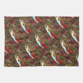 ダイビングの人魚 キッチンタオル (横)