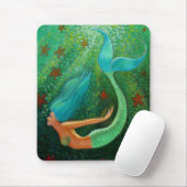 ダイビングの人魚 マウスパッド (マウス)