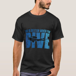 ダイビングの方がライフが良い – Scuba Diving Tシャツ
