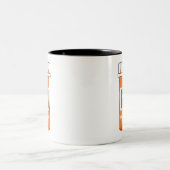 ダイビングは私のドラッグ ツートーンマグカップ (中央)