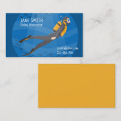 ダイビングインストラクター深いシーダイビング事業 名刺 (正面/裏面)