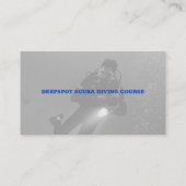 ダイビングインストラクター |フログマン |スキューバスポーツ 名刺 (裏面)