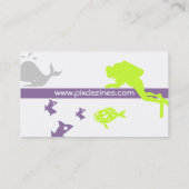 ダイビングインストラクター 受賞の名刺 名刺 (裏面)