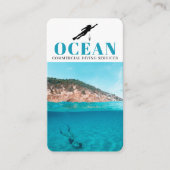 ダイビングインストラクター | Frogman |スキューバスポーツ 名刺 (正面)