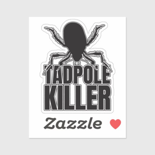 ダイビングカブトムシTadpole Killer – 昆虫学 シール (シート)