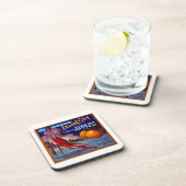 ダイビングガールカリフォルニアリンゴ コースター (右側)