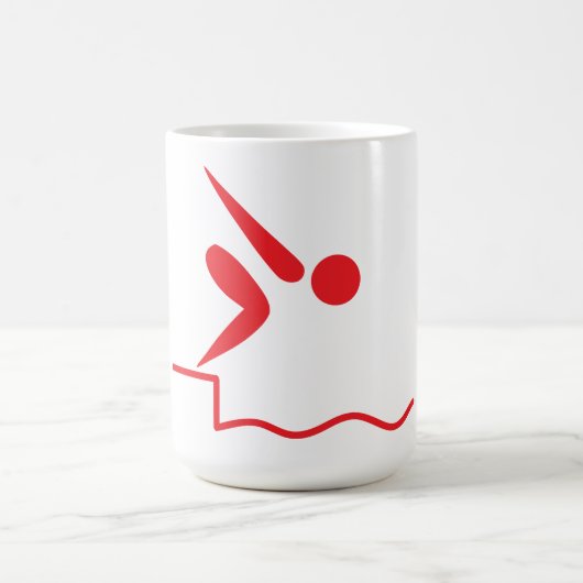 ダイビングガールコーヒーマグ コーヒーマグカップ (中央)