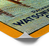 ダイビングガールブランドカリフォルニアリンゴ – ヴィンテージ ポスター (角)