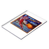 ダイビングガールリンゴ ノートブック (左側)