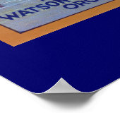 ダイビングガールリンゴ ポスター (角)