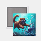 ダイビングキャット マグネット (正面/裏面)