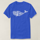 ダイビングクジラ海 Tシャツ (デザイン正面)