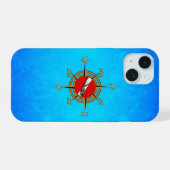 ダイビングコンパス iPhone 15ケース (裏面横)