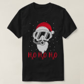 ダイビングサンタH2O H2O H2Oクリスマスダイブおもしろいクリスマス Tシャツ (デザイン正面)
