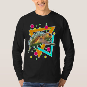 ダイビングシーキュートルタートルフィッシュスキューバダイバー海 Tシャツ