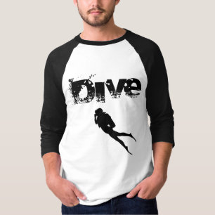 ダイビングスポーツ，アメリカダイバーダウン国旗SCUBA Tシャツ