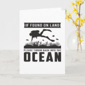 ダイビングダイバースキューバシーダイビングおもしろいギフトアイディア カード (黄色い花)