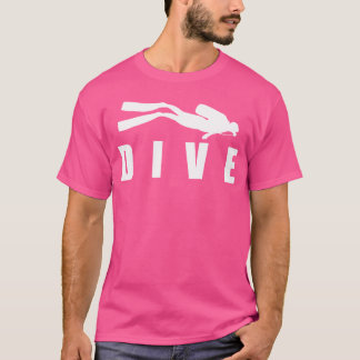 ダイビングダイバースキューバダイビングライセンスダイバー深い Tシャツ