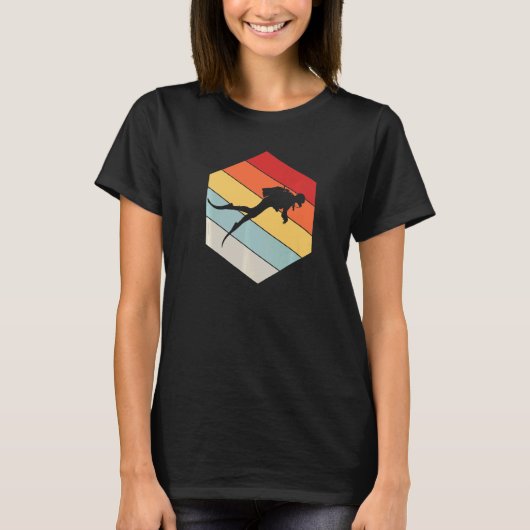 ダイビングダイブマスター幾何学柄ディストressedビンテージ tシャツ (正面)