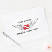 ダイビングパイロットシール 楕円形シール (封筒)