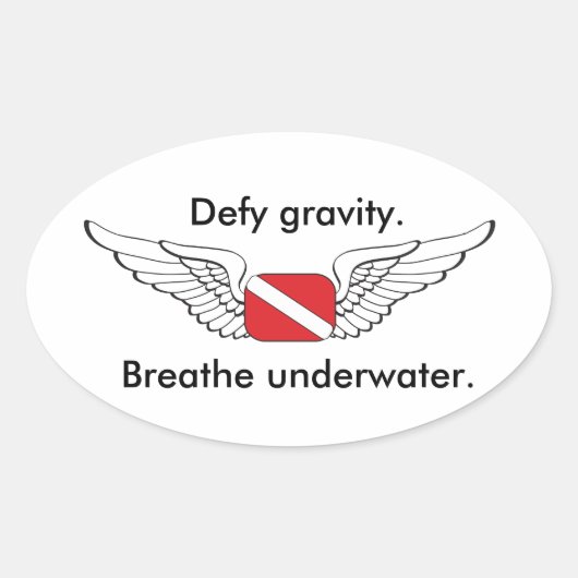 ダイビングパイロットシール 楕円形シール (正面)