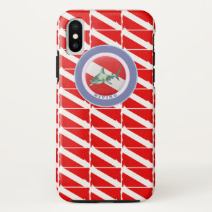 ダイビングパターン旗 iPhone X ケース