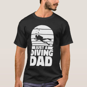 ダイビングファーザーダイバーシュノーケリングスキューバダイビングA D Tシャツ