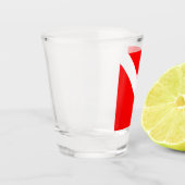 ダイビングフラッグスキューバダイバーダイバーダウン ショットグラス (左)