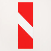 ダイビングフラッグスキューバダイバーダイバーダウン ヨガマット (正面)