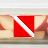 ダイビングフラッグスキューバダイバーダイバーダウン ラベル (貼付)