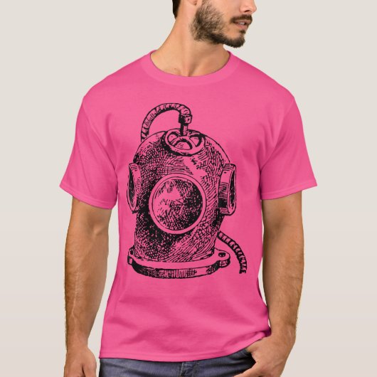 ダイビングヘルメット Tシャツ (正面)