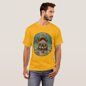 ダイビングヘルメットURMヴィンテージ内タコ Tシャツ (正面フル)
