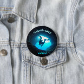 ダイビングボタンスキューバパーソナライズされたーの方がいい 缶バッジ (インサイチュ)