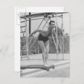 ダイビングボードにいる人 ポストカード (正面/裏面)