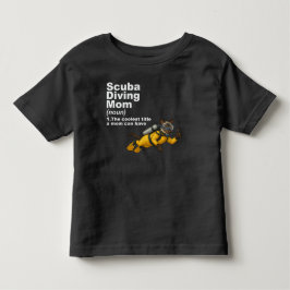 ダイビングママのシャム猫ダイバー トドラーTシャツ