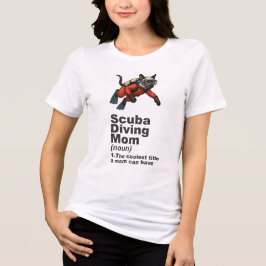 ダイビングママのシャム猫ダイバー トライブレンドTシャツ