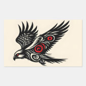 ダイビングミサゴトライバル 長方形シール (正面)