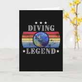 ダイビングレジェンドヴィンテージギフト用シーダイバー カード (黄色い花)