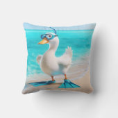 ダイビング付きホワイトアヒルギアオンビーチ クッション (裏面)