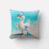 ダイビング付きホワイトアヒルギアオンビーチ クッション (正面)