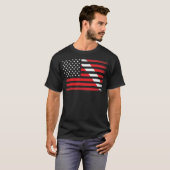 ダイビング国旗スキューバダイビングアメリカ国旗 Tシャツ (正面フル)