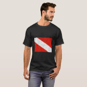 ダイビング旗 スキューバダイビング Tシャツ (正面フル)