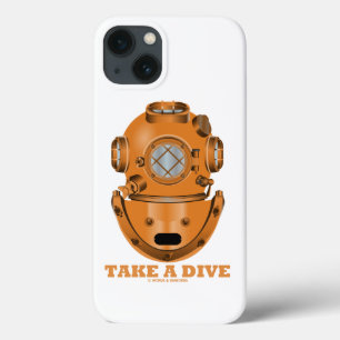 ダイビング深いダイビングヘルメット海洋学者になる iPhone 13ケース