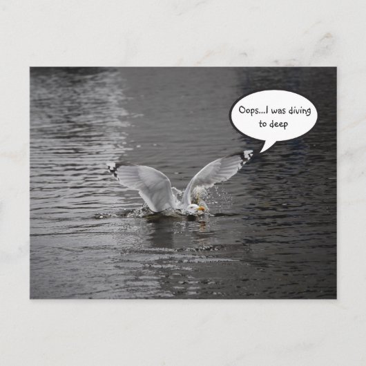 ダイビング深い ポストカード (正面)