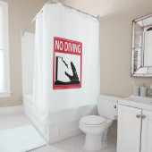 ダイビング無し(Mosasaurus) シャワーカーテン (インサイチュ)