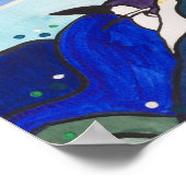 ダイビング絵画ガネットのポスター ポスター (角)