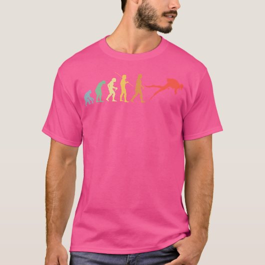ダイビング進化型ダイビングスーツダイバー Tシャツ (正面)