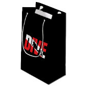 ダイビング、スキューバダイバーギフトダイバーダウンフラッグダイビング スモールペーパーバッグ (裏面アングル)