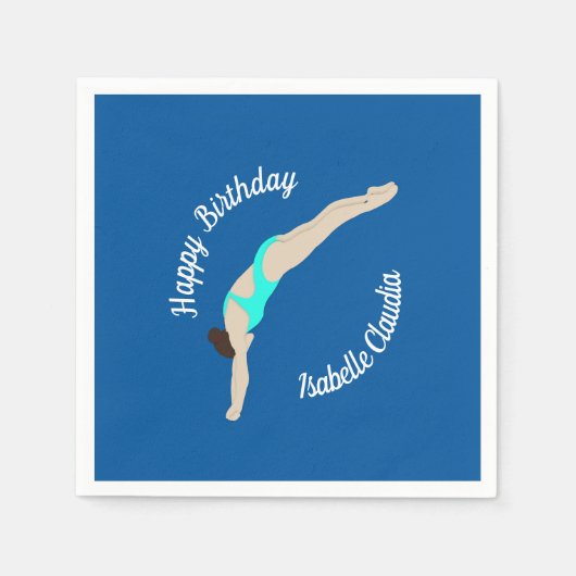 ダイビング スタンダードカクテルナプキン (正面)